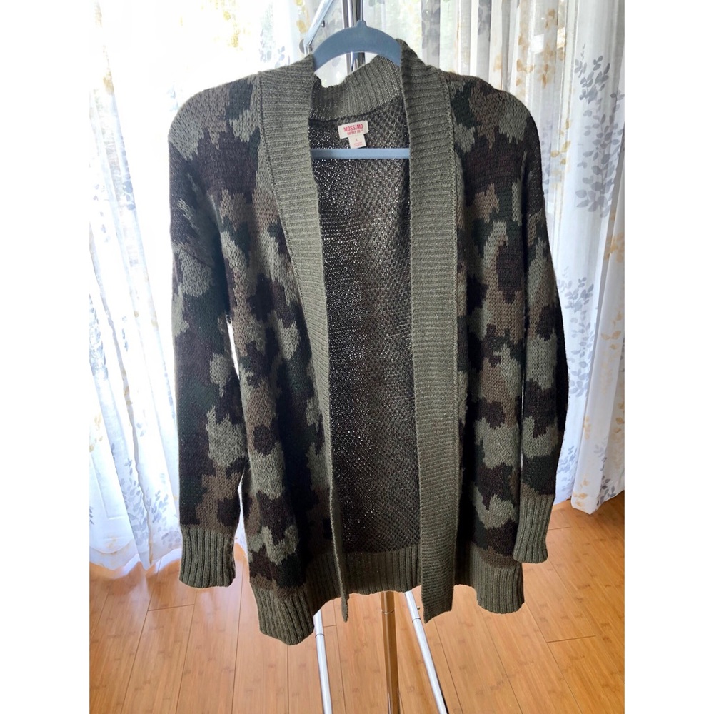 Mossimo Camouflage Cardigan Sweater